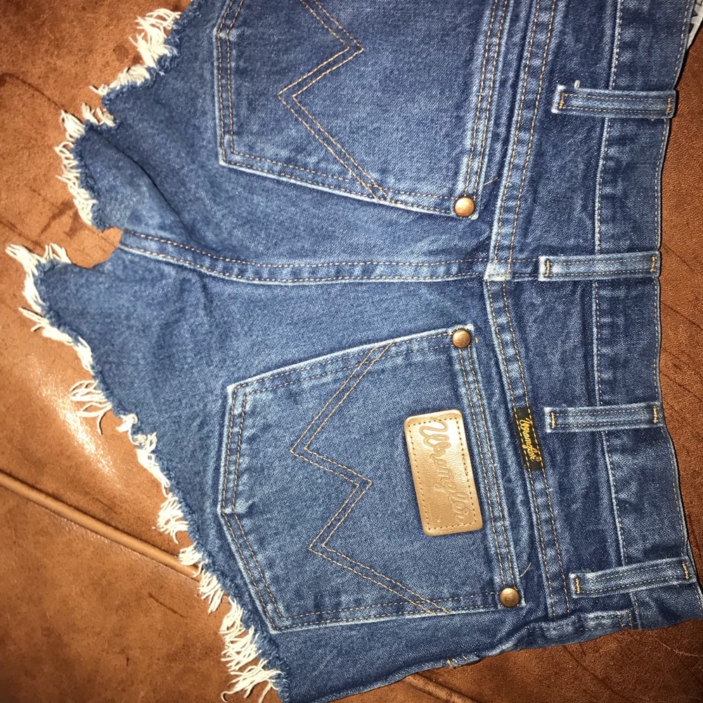 Wrangler cheeky high waisted shorts